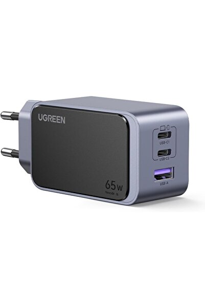 Ugreen Nexode Air 65W 3-Port GaN Fast Charger EU Hızlı Şarj Adaptörü