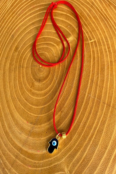 Shepidi Red Rope, Navy Blue, Fatma's Main Hand Object, Adjustable Rope Necklace