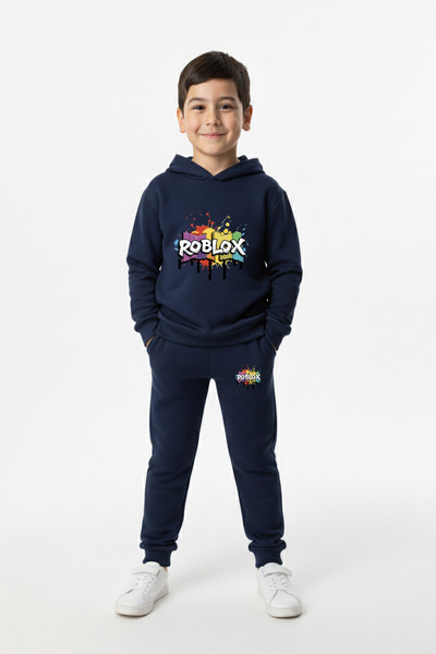 Let's Wear Hanorac colorat Roblox Fan Premium tricou set