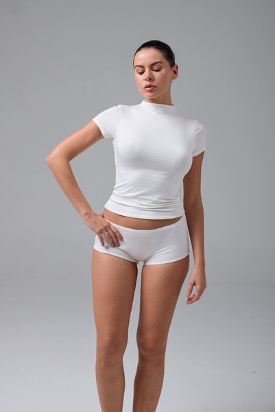 LE POLE Muaze - Half Collar - Ay Sleeve T-Shirt