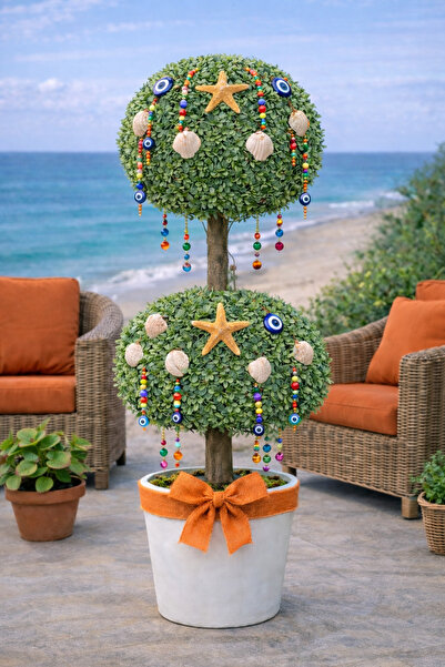 Marrone Beaded Bohemian Rustic Style Garden Terrace Balcony Arrangements