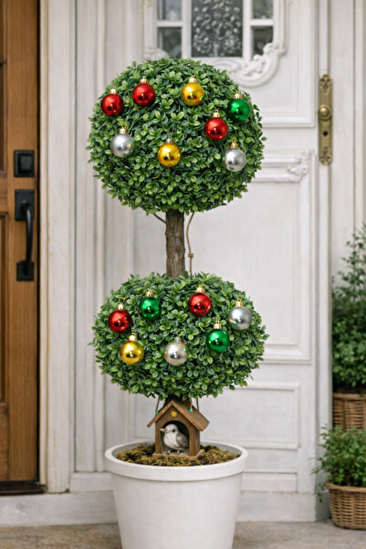 Marrone Terrace Garden Door Front Artificial Tree 80 cm