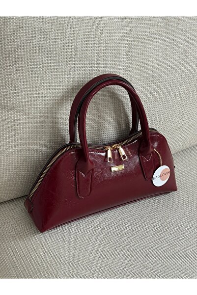 BAGLOVİS Bright Burgundy Blnci Stylish and Simple Women's Hand/Shoulder Bag E...