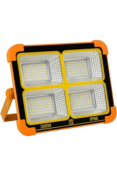 BRF Acza 200W Güneş Enerjili Portatif Solar LED Projektör | IP66 Su Geçirmez,...
