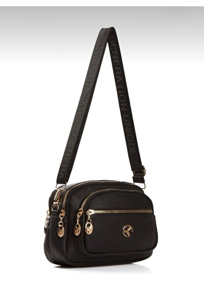 UMUT BAGS KADIN ÇAPRAZ ASKILI GÜNLÜK SİYAH OMUZ ÇANTASI