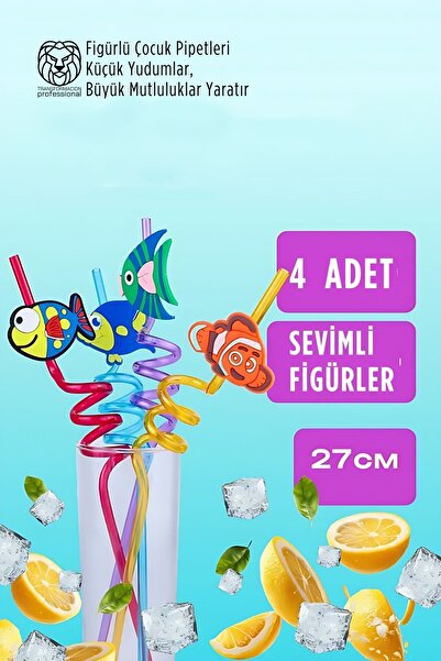 Transformacion Luxury Children's Straw Set with Spiral Figures - 27cm Fun Cha...