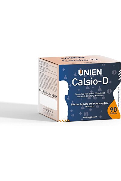 BRF Nacario UNIEN Pharma Calsio-D 90 Tablet / Kalsiyum, Magnezyum, Çinko, Man...