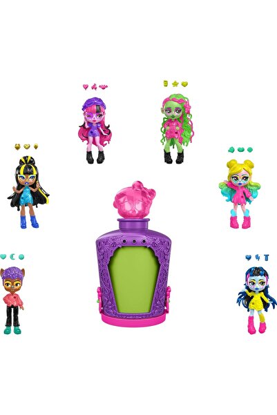 MONSTER HIGH Potions Mini Doll, Surprise in a Jar with Accessories, Various M...