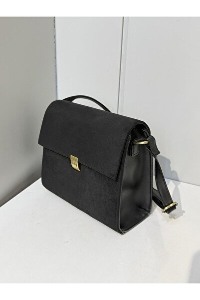 na nura collection Black Women's Suede Cover Shoulder Bag