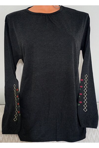 Anne ملابس شتوية للرجال من القطن الممشط، بلوزة طويلة الأكمام بياقة دائرية مطر...