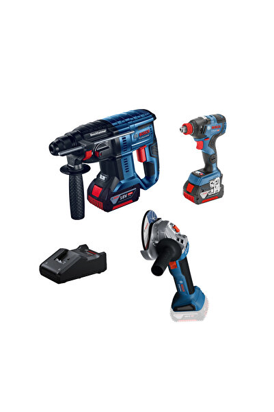 Bosch Üçlü Montaj Seti ( GWS 18V-8 , GDX 18V-200 , GBH 180-Li + GBA 18 V 4.0 ...