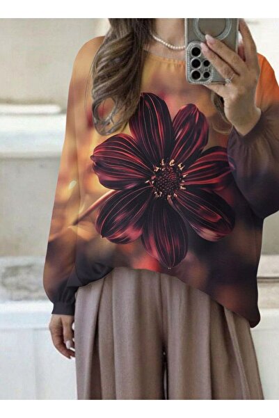 styleFlex Elegant blouse made of satin material with Printed