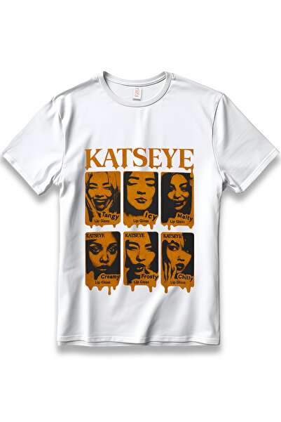 EZG Business تي شيرت KATSEYE Lip Gloss Design K-Pop مطبوع تي شيرت للجنسين مصن...