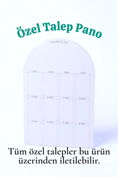 Özel Talep Pano | Kişiye Özel MDF Pano 35x50 cm | Kişisel Tasarım Seçenekli