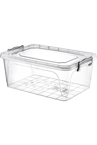 Hobby صندوق تخزين مستطيل مسطح شفاف من لايف، سعة 13 لترًا