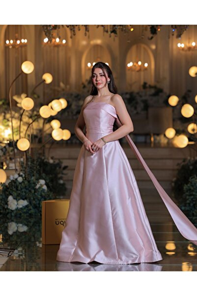 MEUON pink evening dress
