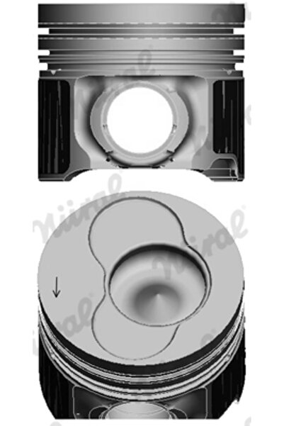 NÜRAL Piston For Cylinder 2 Vw California T5 Camper/Multivan T5/Touareg