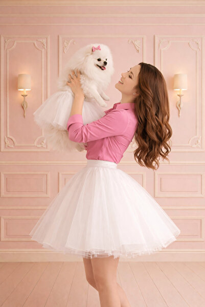 NA ADDESIGN Mother & Daughter Princess Tutu Skirt Set – White |   Pink |   Bl...