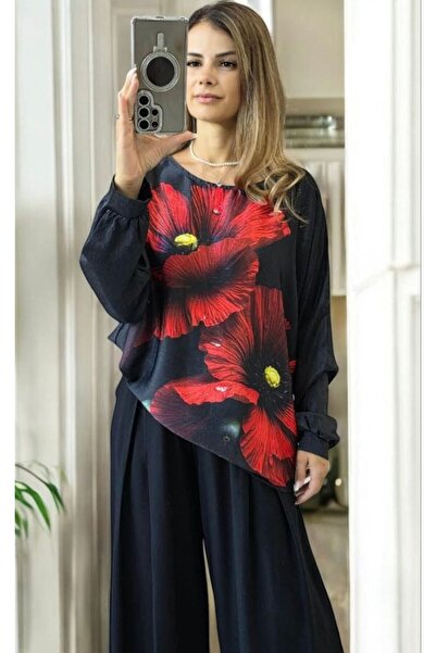 styleFlex Elegant blouse made of satin material with Printed