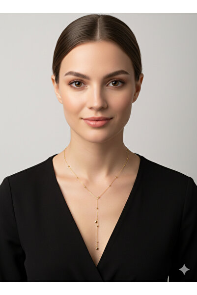 Lal Star Charm Y Model Steel Necklace