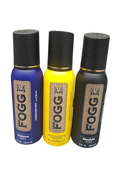 FOGG مجموعة فوج معطر الجسم للرجال 3×120