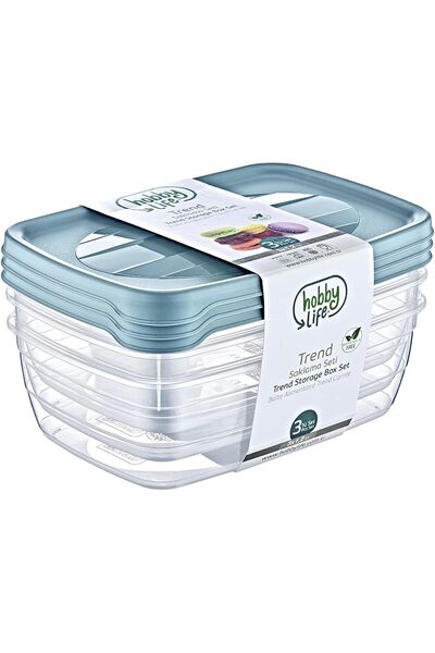 Hobby مجموعة صناديق تخزين بلاستيكية مستطيلة الشكل من لايف، سعة 1.2 لتر، مكونة...