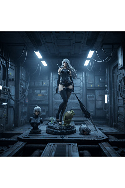 hediyeconcepti تمثال نسائي مستقبلي لشخصية المحارب من سلسلة قاتل الشياطين تسوغ...