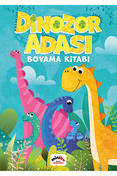 Minibu Yayıncılık Dinozor Adası - Çocuk Boyama Kitabı