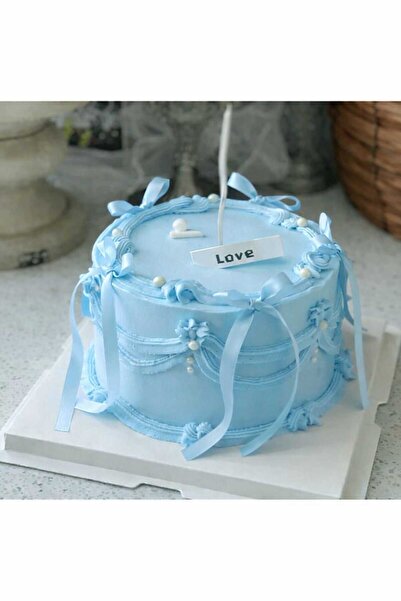 FIRAT.FİYONK 1 CM BEBE MAVİ HAZIR FİYONK BALON VE PASTA SÜSÜ