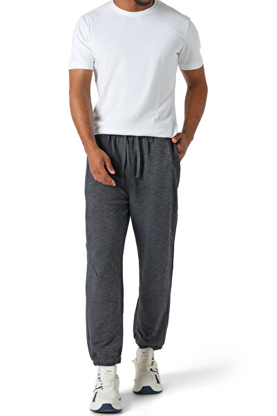 SilverStone بنطلون يومي مريح لون اسود مخطط