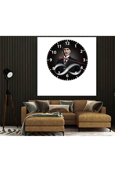 Mugs and love Mustafa kemal ATATÜRK baskı metal duvar saati hediyelik ev deko...