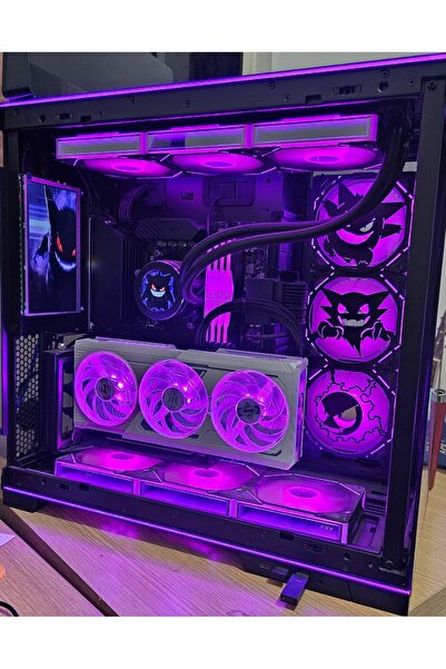 Gonulella 120x120 Mm Oyun Pc Aksesuarı, Masaüstü Bilgisayar Üçlü Fan Kapağı