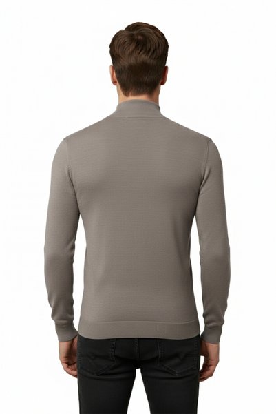 Rizz up Pulover pentru bărbați, cu guler pe jumătate, din lycra, tricotaje subțiri, slim fit, 2505502