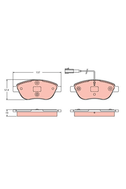 TRW Set Placute Frana Frana Disc Fiat Bravo 2/Bravo Van