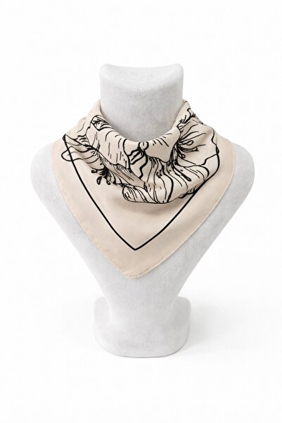 Vanelia Floral & Line Patterned Scarf Bandana