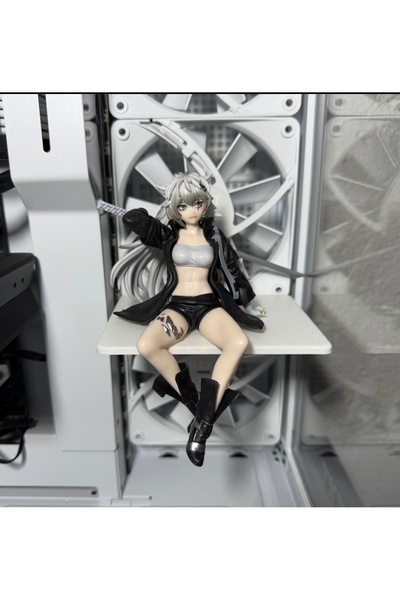 Gonulella حامل شخصيات أبيض داخل الخزانة مقاس 120×90 ملم، ملحق لألعاب الكمبيوت...