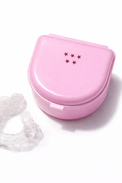 Emino Protez Diş Saklama Kabı (Aparey Kutusu) BÜYÜK BOY 1 ADET PEMBE