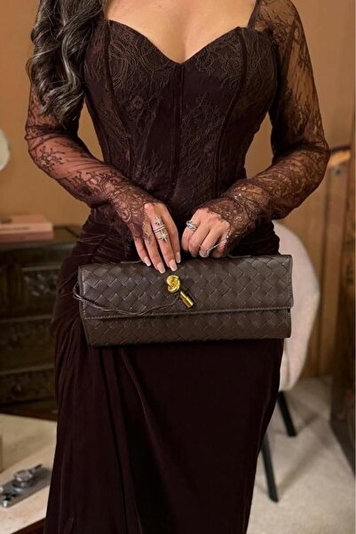 Kendallksa Elegant brown evening dress