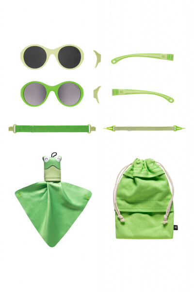 Evelise MOKKI Click & Change children's sunglasses, UV protection, green, 0-2...