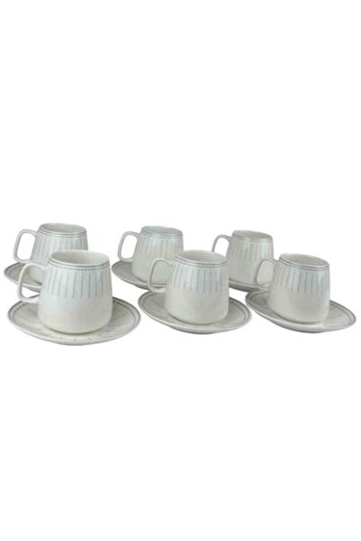 Generic Elegant Ceramic Coffee Cup Set – 6 Pieces