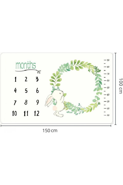 Evelise New Plush Blanket for Photos 100x150 cm Drool (Pattern: Flowers)