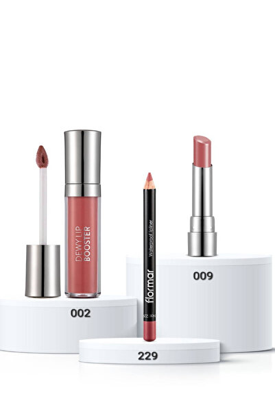 Flormar Natural Glow Pink Toned 3-Piece Lip Set