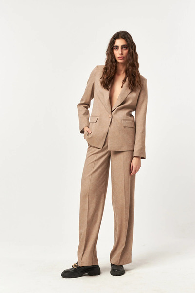 Nadrina Premium Jacket Set with Sleeve Detail