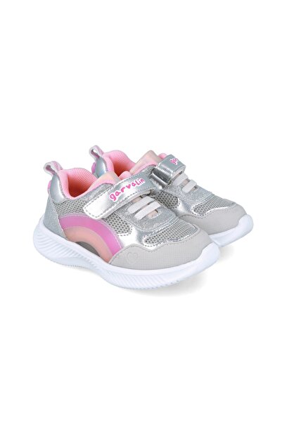 Evelise Garvalin 252801 rainbow LED sneakers, silver (Size: 30 (18.8-19.4 cm))