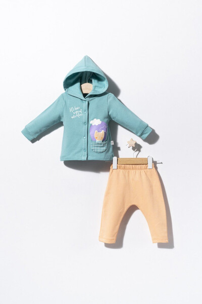 Evelise Set de trening Cats pentru bebelusi, Tongs baby (Marime: 12-18 Luni, ...