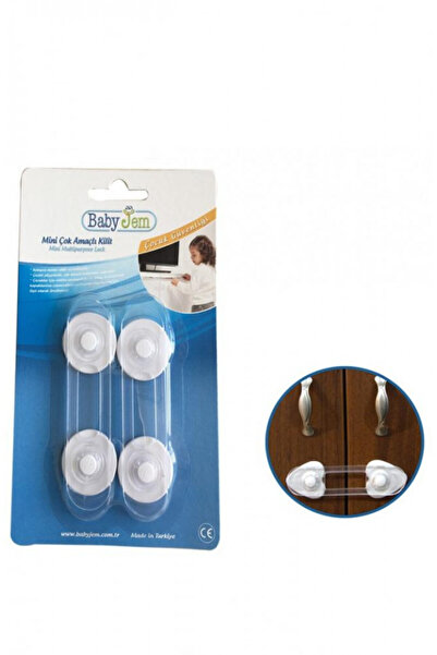 Evelise Set 2 mini sigurante universale pentru usi si dulapuri BabyJem, albe