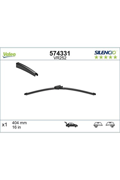 VALEO Stergator Luneta Silencio Flat 405 Mm Vr252
