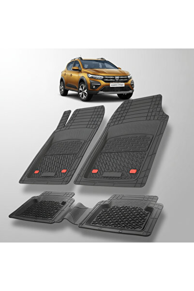 TEAMCAR Covorașe tip tavă compatibile cu Dacia Sandero III Stepway 2020-2022,...