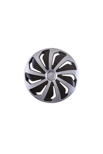 Mega Drive Set of Wheel Covers 15` Wind Silver&Black