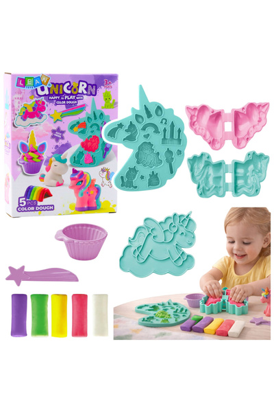 Three top online DIY Creative Kit: Unicorn Dough, Molds, and Accessories